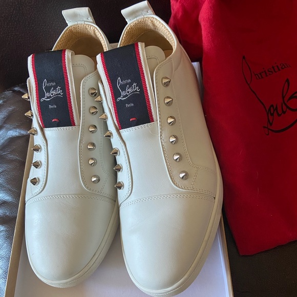 Christian Louboutin Other - CHRISTIAN LOUBOUTIN
Fique A Vontade Red Sole Leather Low-Top Sneakers